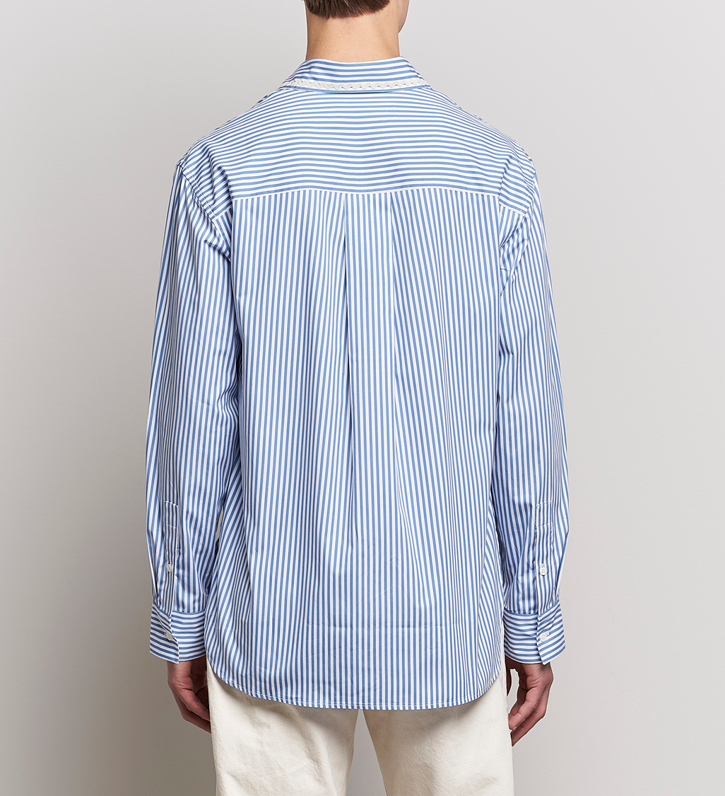 Herre | Skjorter | Marni | Striped Pocket Shirt Iris Blue