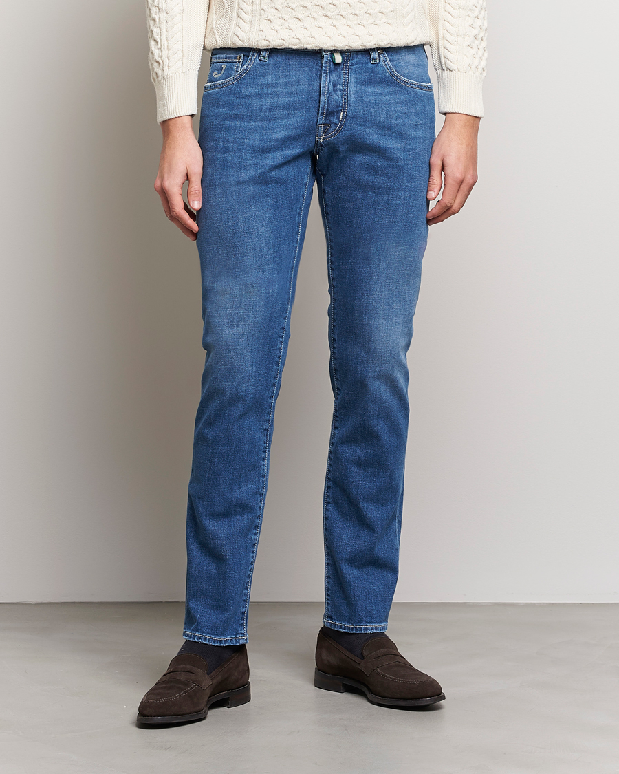Herre | Slim fit | Jacob Cohën | Nick Slim Fit Stretch Jeans Mid Light Blue