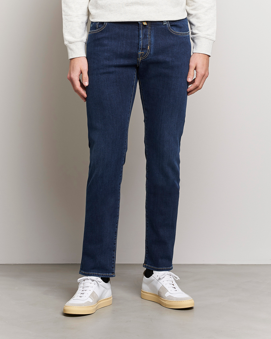 Herre | Jacob Cohën | Jacob Cohën | Nick Slim Fit Stretch Jeans Dark Blue