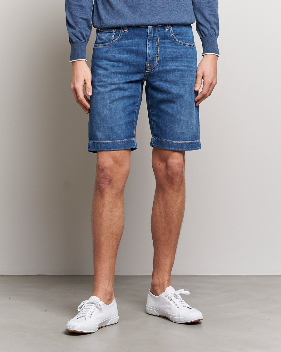 Herre | Chino shorts | Jacob Cohën | Nicolas Jeans Shorts Light Blue