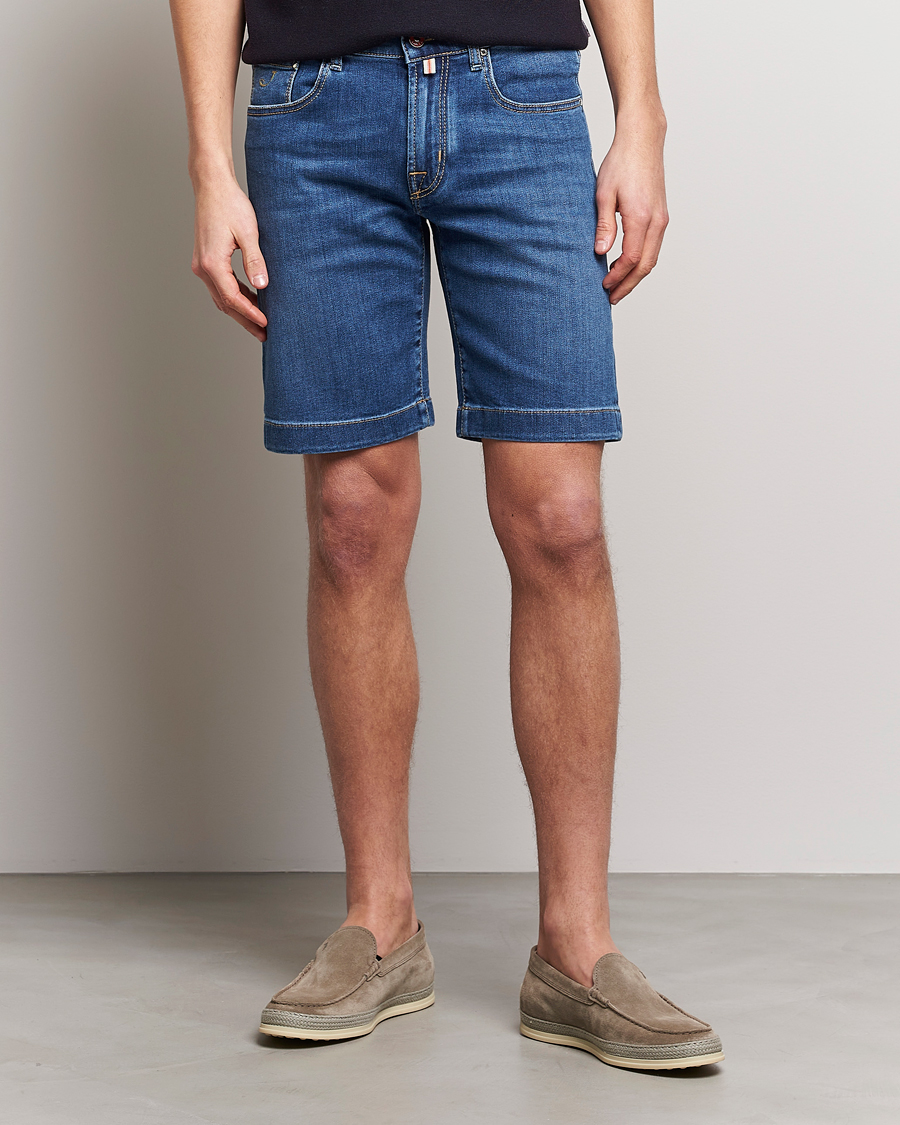 Herre | Chino shorts | Jacob Cohën | Nicolas Jeans Shorts Mid Blue