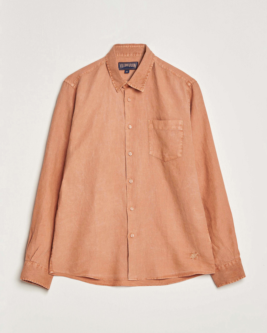 Herre | Skjorter | Vilebrequin | Caroubis Linen Shirt Pottery