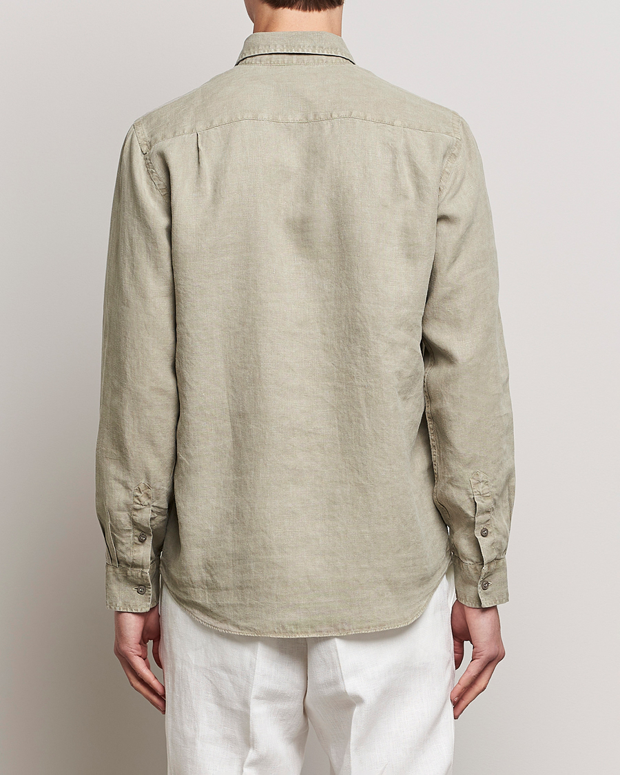 Herre | Skjorter | Vilebrequin | Caroubis Linen Shirt Ecalyptus