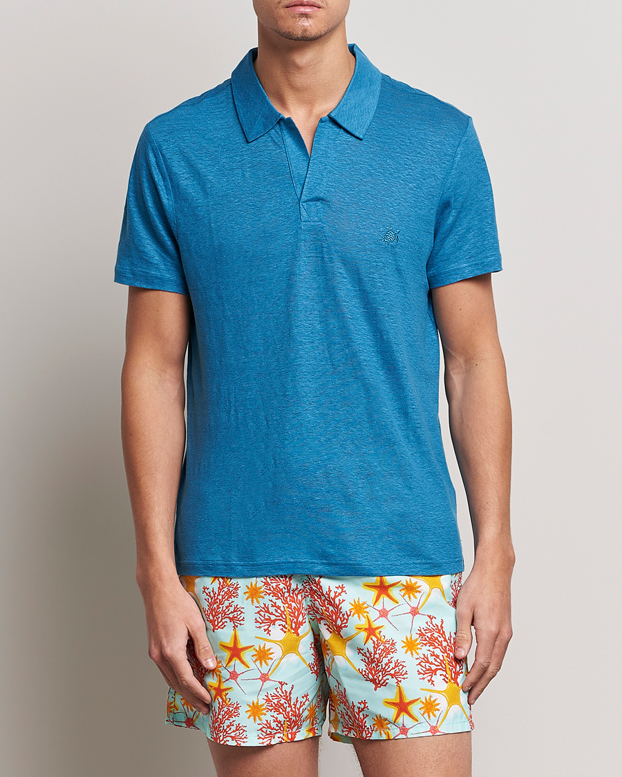 Herre | Polotrøjer | Vilebrequin | Jersey Linen Polo Calanque