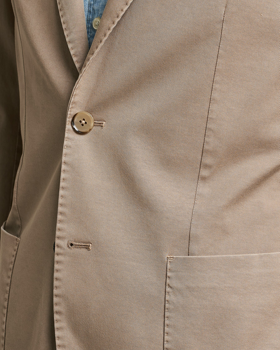 Herre | Blazere & jakker | L.B.M. 1911 | Jack Regular Fit Cotton Stretch Blazer Taupe