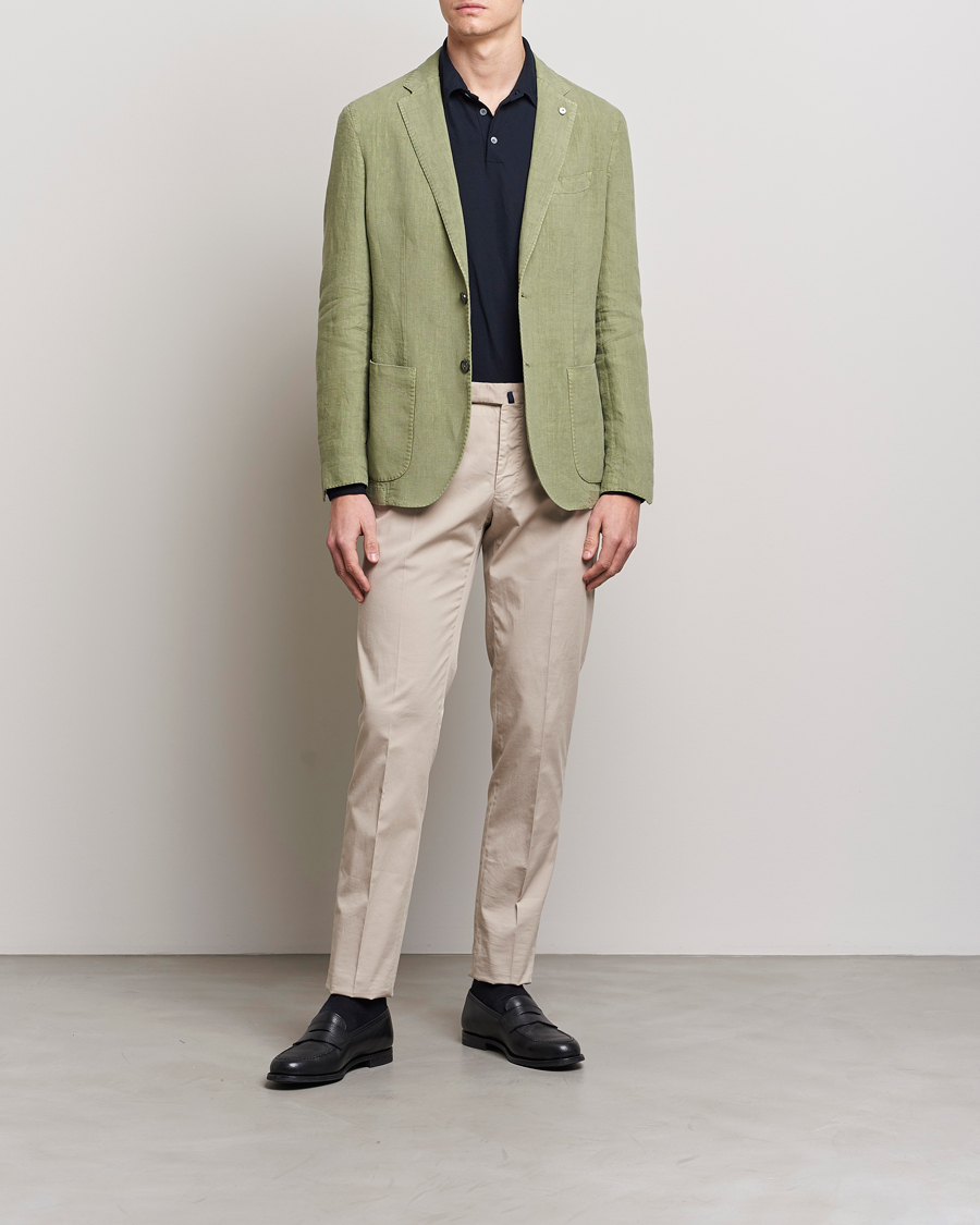 Herre | Blazere & jakker | L.B.M. 1911 | Jack Regular Fit Linen Blazer Light Green