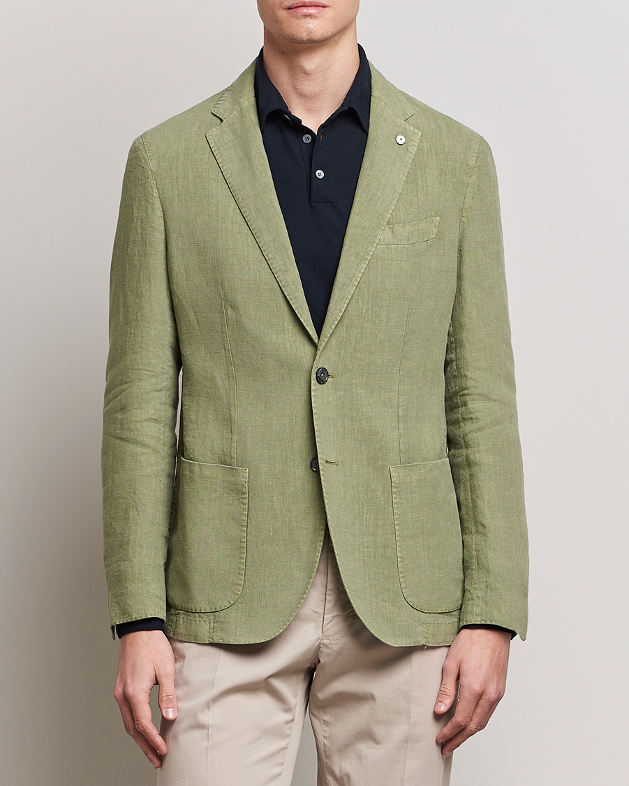 Herre | Blazere & jakker | L.B.M. 1911 | Jack Regular Fit Linen Blazer Light Green
