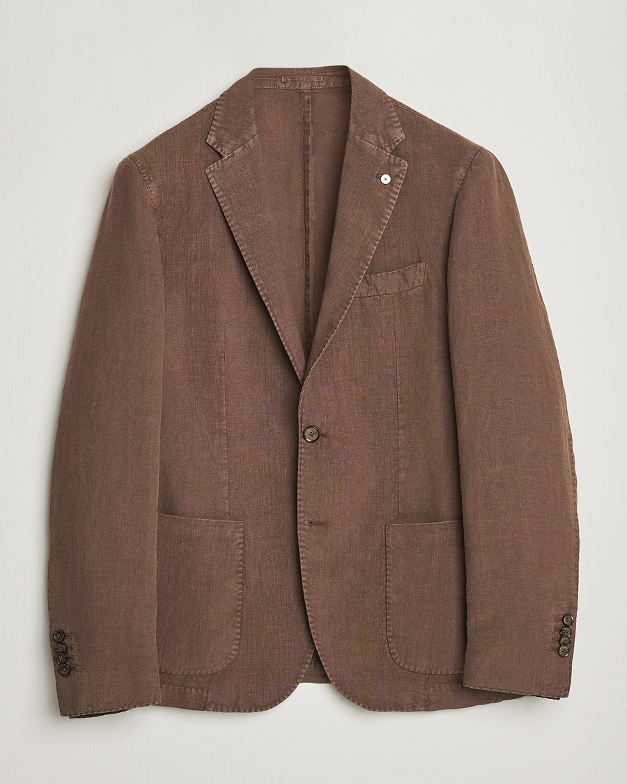 Herre | Blazere & jakker | L.B.M. 1911 | Jack Regular Fit Linen Blazer Brown
