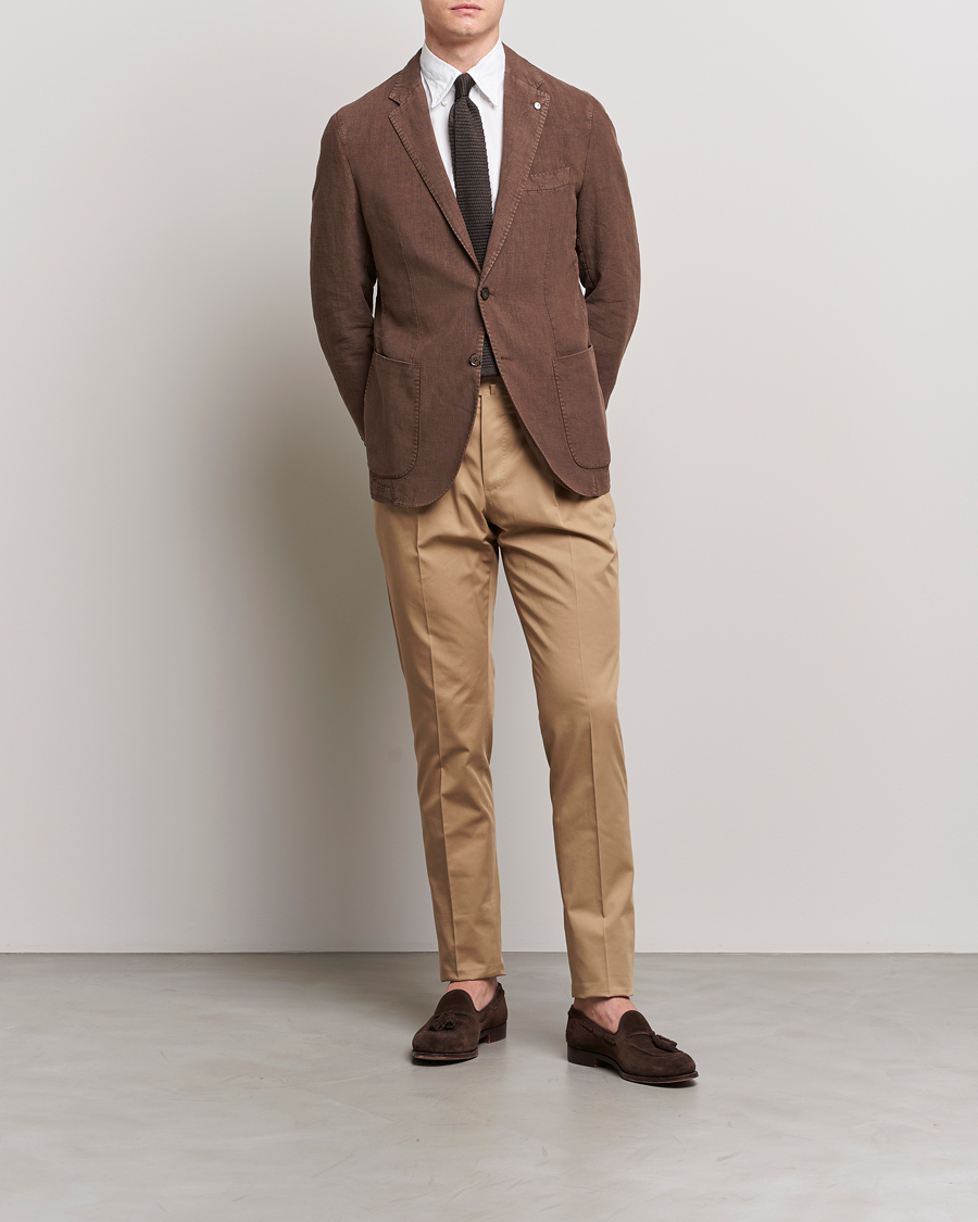 Herre | Blazere & jakker | L.B.M. 1911 | Jack Regular Fit Linen Blazer Brown