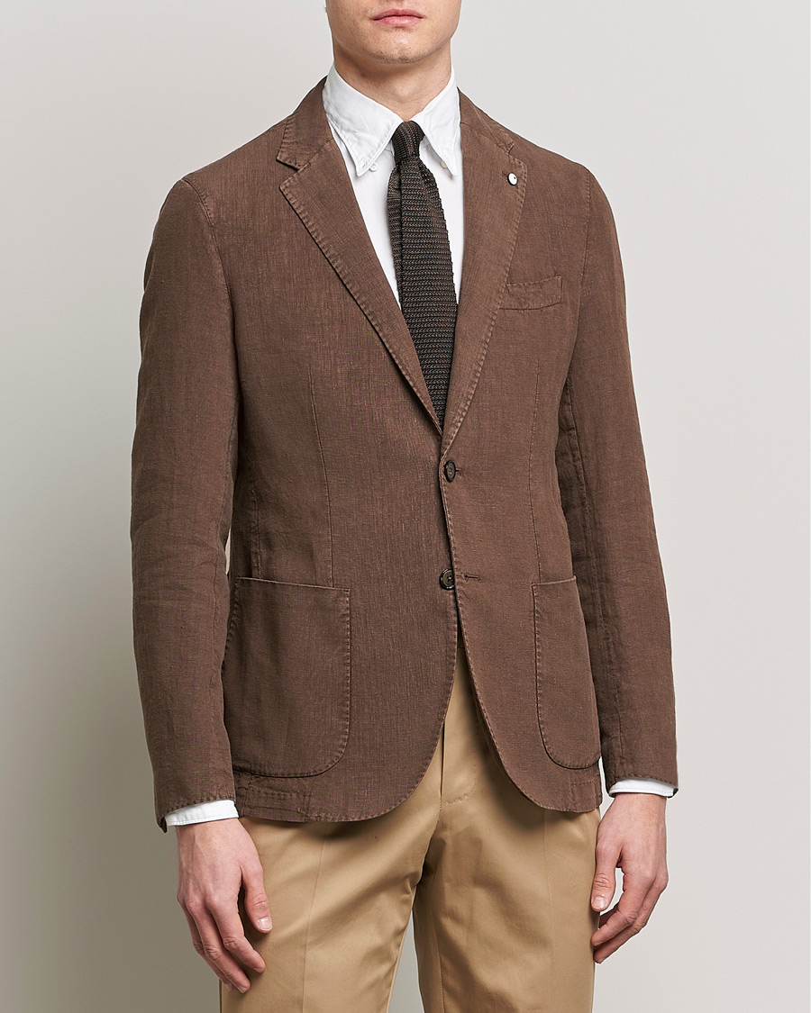 Herre | Blazere & jakker | L.B.M. 1911 | Jack Regular Fit Linen Blazer Brown