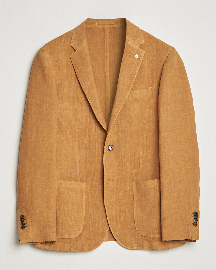 Herre | Blazere & jakker | L.B.M. 1911 | Jack Regular Fit Linen Blazer Camel