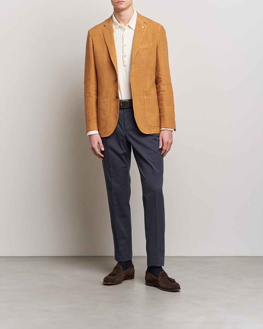 Herre | Blazere & jakker | L.B.M. 1911 | Jack Regular Fit Linen Blazer Camel