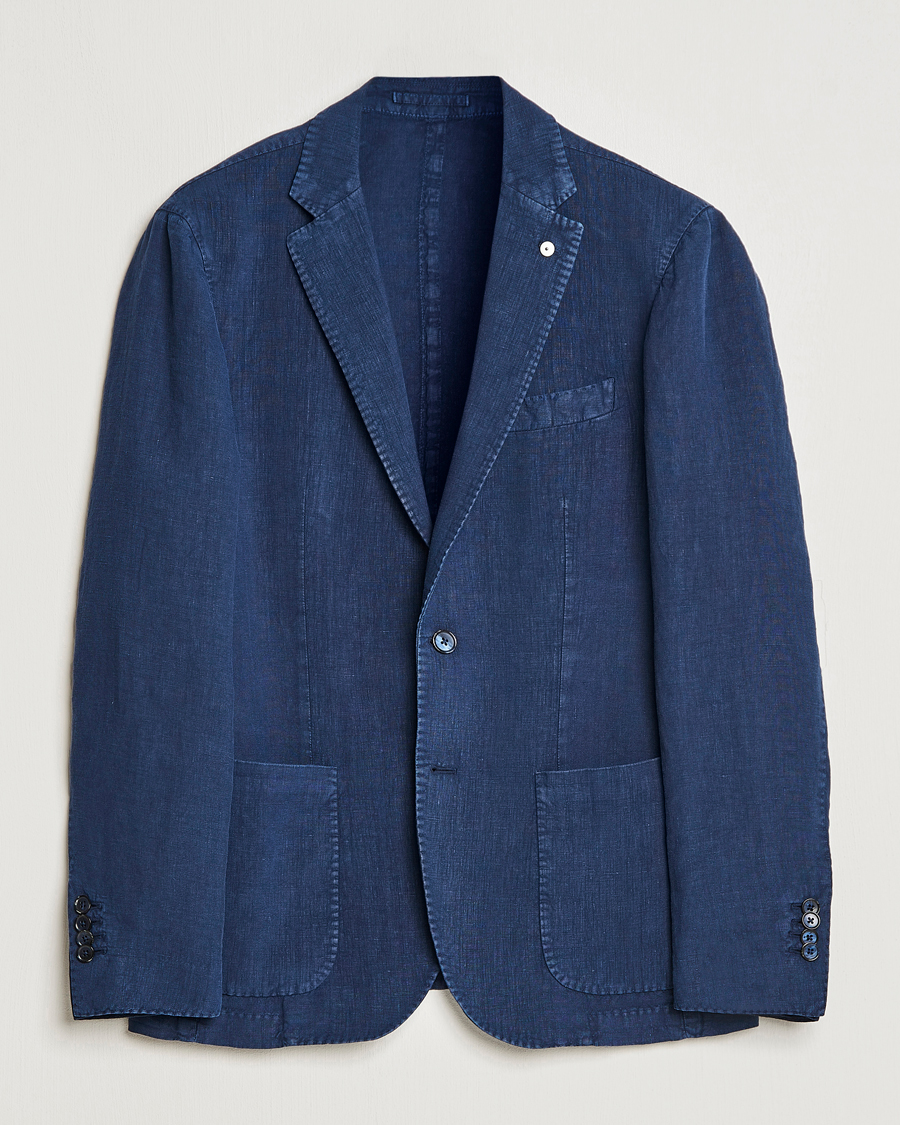 Herre | Blazere & jakker | L.B.M. 1911 | Jack Regular Fit Linen Blazer Navy