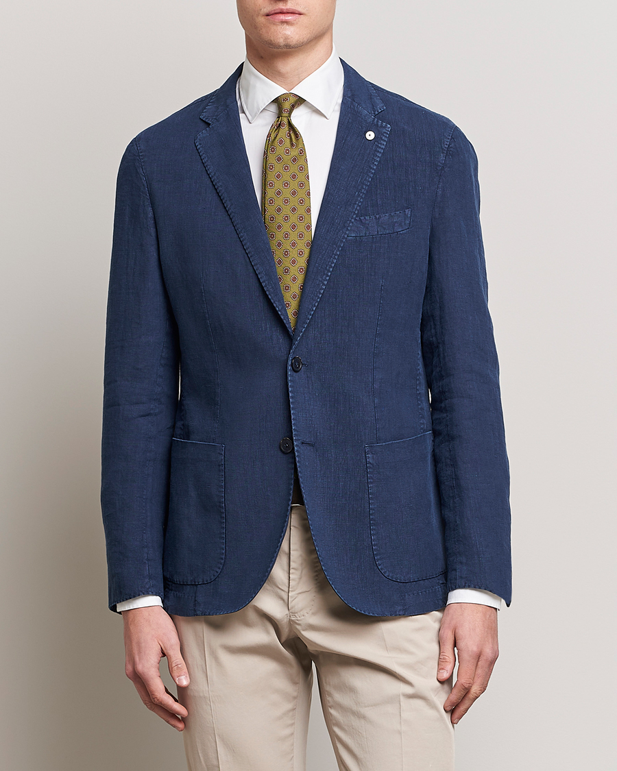 Herre | Blazere & jakker | L.B.M. 1911 | Jack Regular Fit Linen Blazer Navy