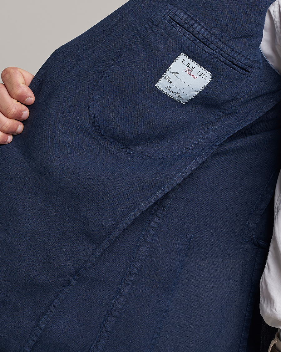 Herre | Blazere & jakker | L.B.M. 1911 | Jack Regular Fit Linen Blazer Navy