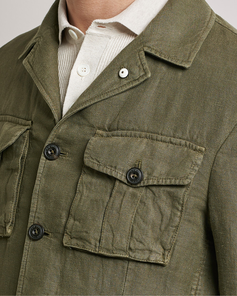Herre | Blazere & jakker | L.B.M. 1911 | Linen Safari Jacket Olive