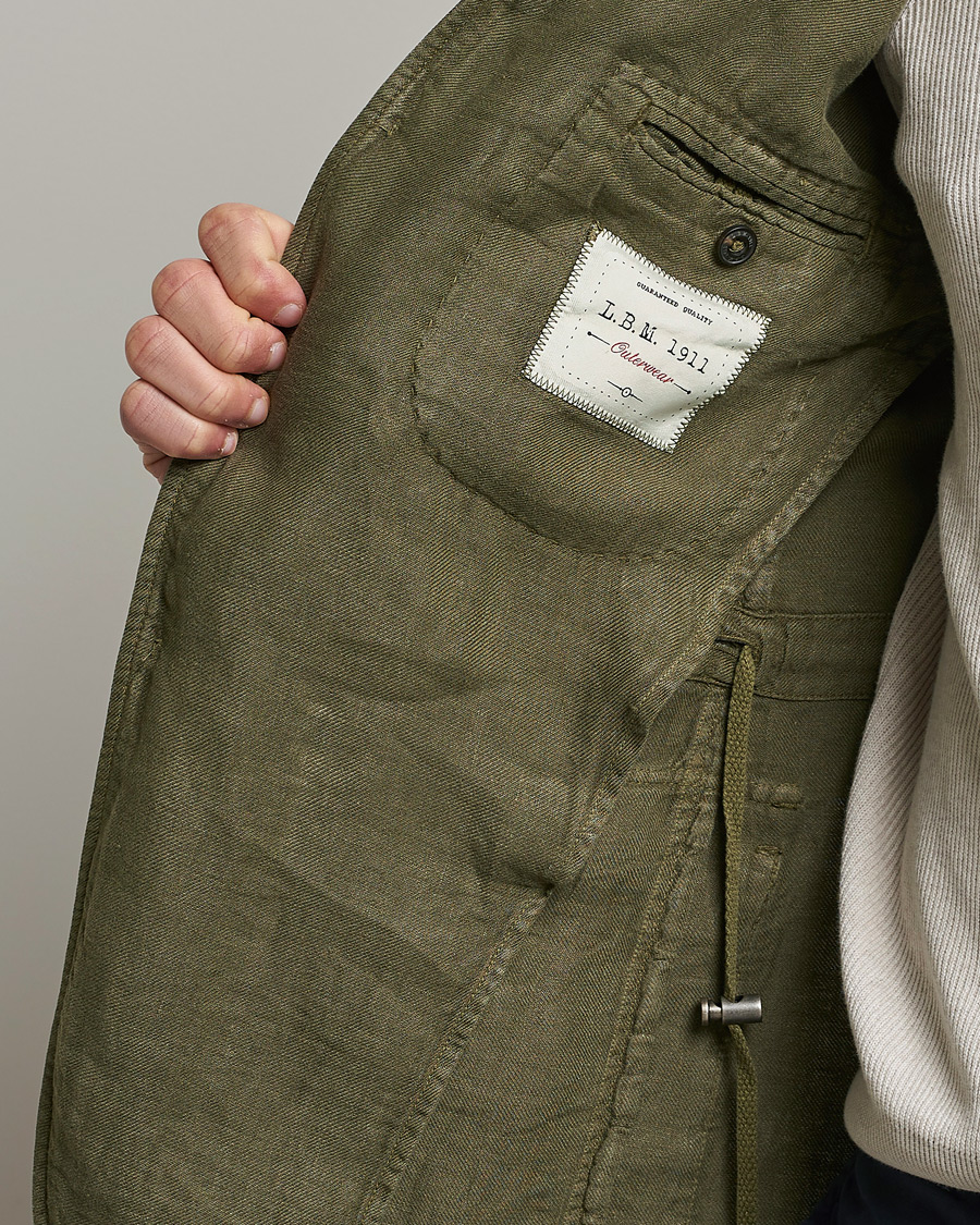 Herre | Blazere & jakker | L.B.M. 1911 | Linen Safari Jacket Olive