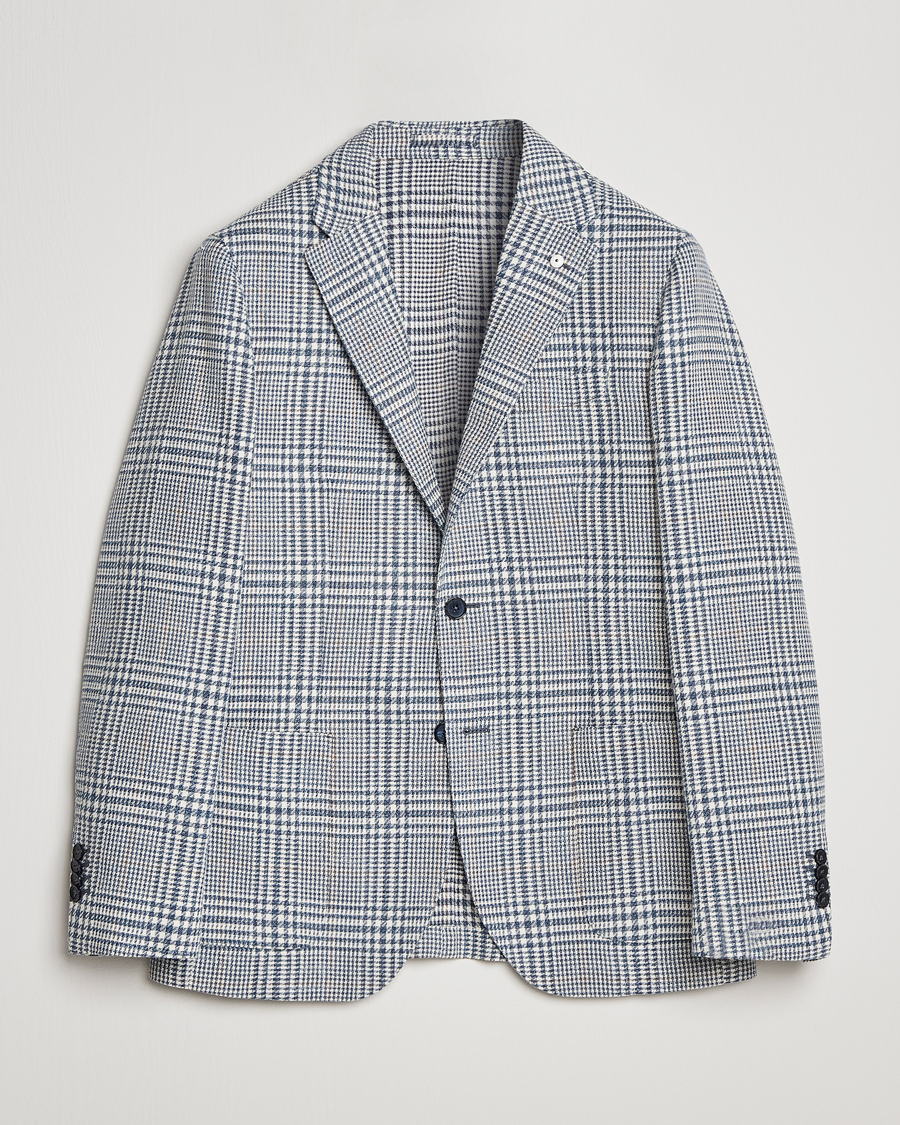 Herre | Blazere & jakker | L.B.M. 1911 | Jack Regular Fit Houndstooth Checked Blazer Blue