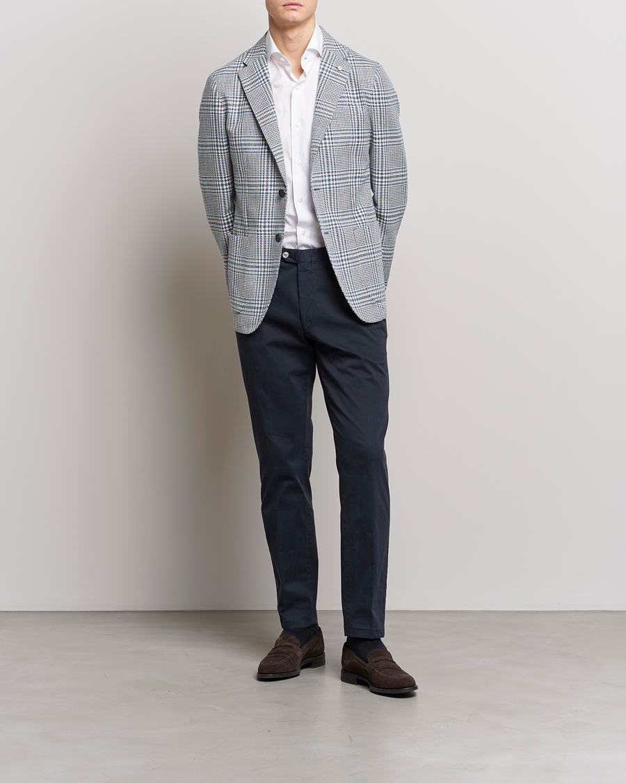 Herre | Blazere & jakker | L.B.M. 1911 | Jack Regular Fit Houndstooth Checked Blazer Blue