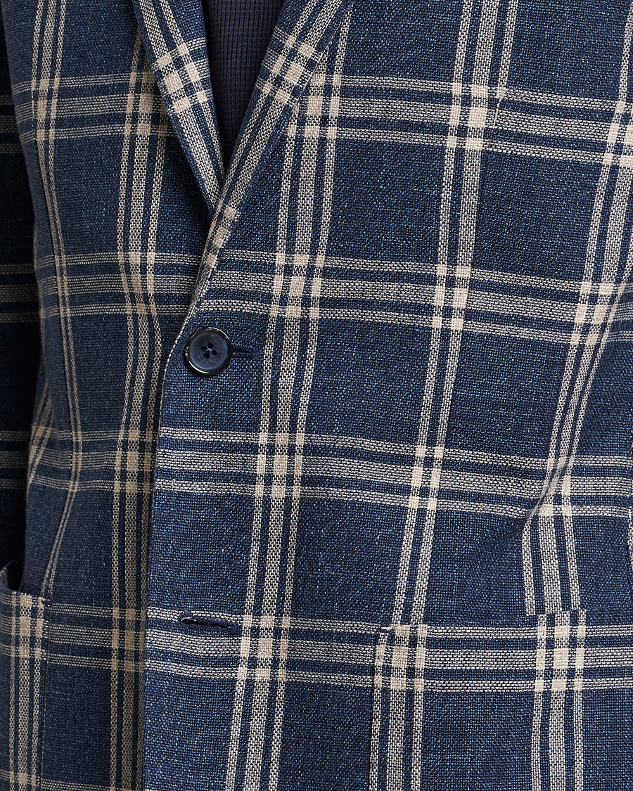 Herre | Blazere & jakker | L.B.M. 1911 | Jack Regular Fit Checked Cotton Blazer Blue