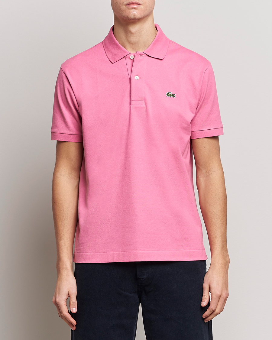 Herre | Kortærmede polotrøjer | Lacoste | Original Polo Piké Reseda Pink