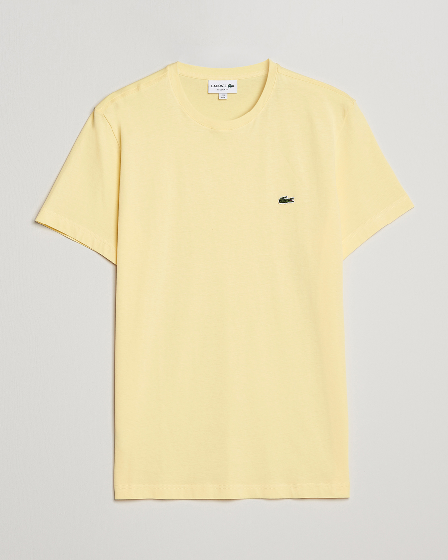 Herre | T-Shirts | Lacoste | Crew Neck Tee Yellow