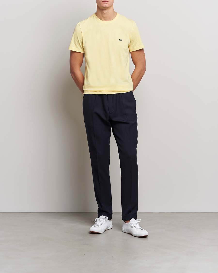 Herre | T-Shirts | Lacoste | Crew Neck Tee Yellow