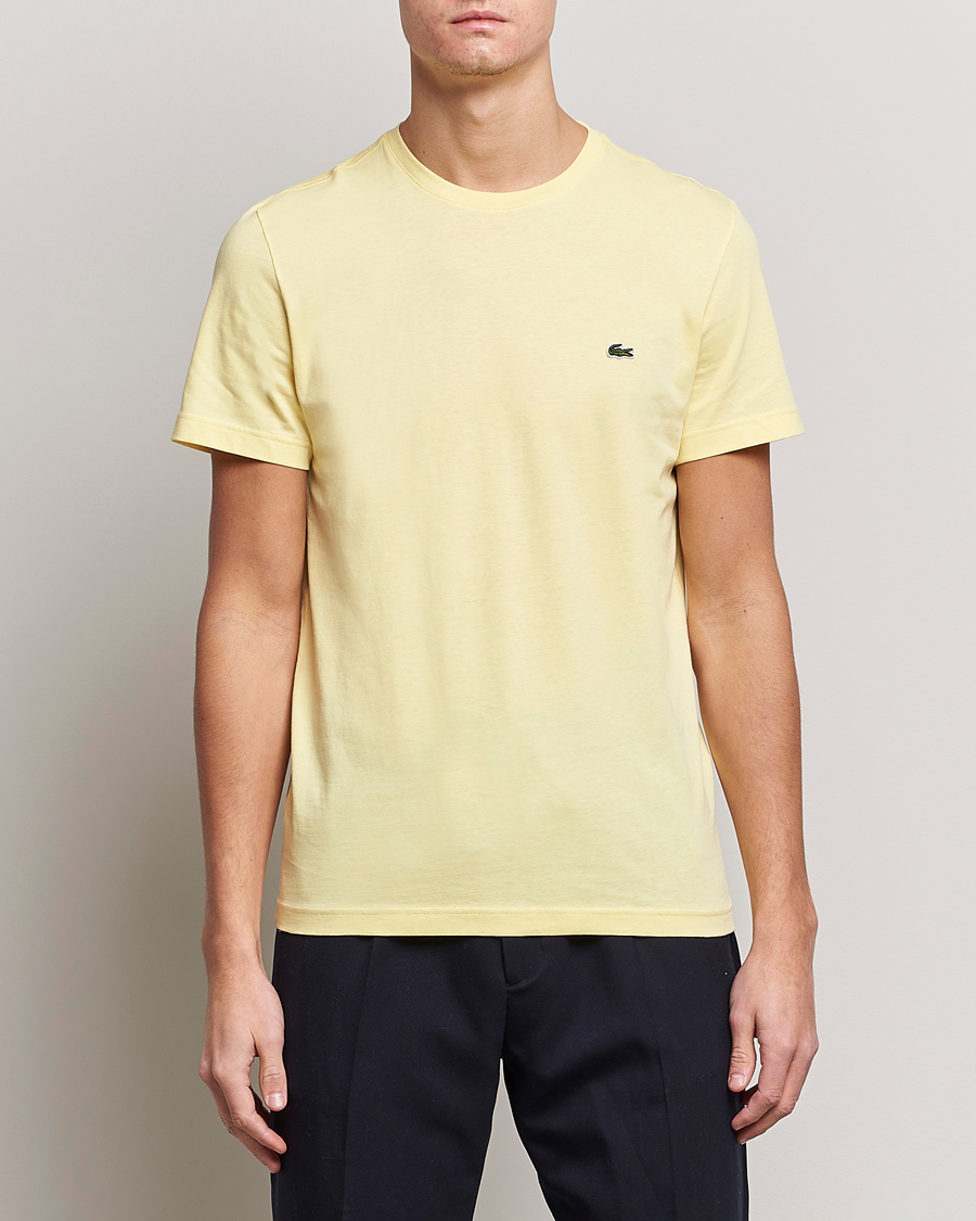 Herre | T-Shirts | Lacoste | Crew Neck Tee Yellow