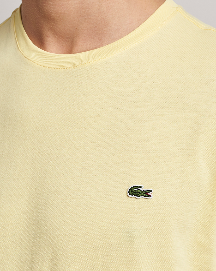 Herre | T-Shirts | Lacoste | Crew Neck Tee Yellow