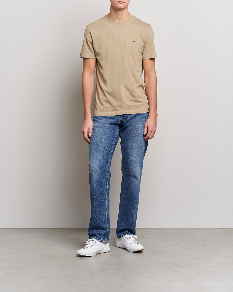 Herre | T-Shirts | Lacoste | Crew Neck Tee Lion