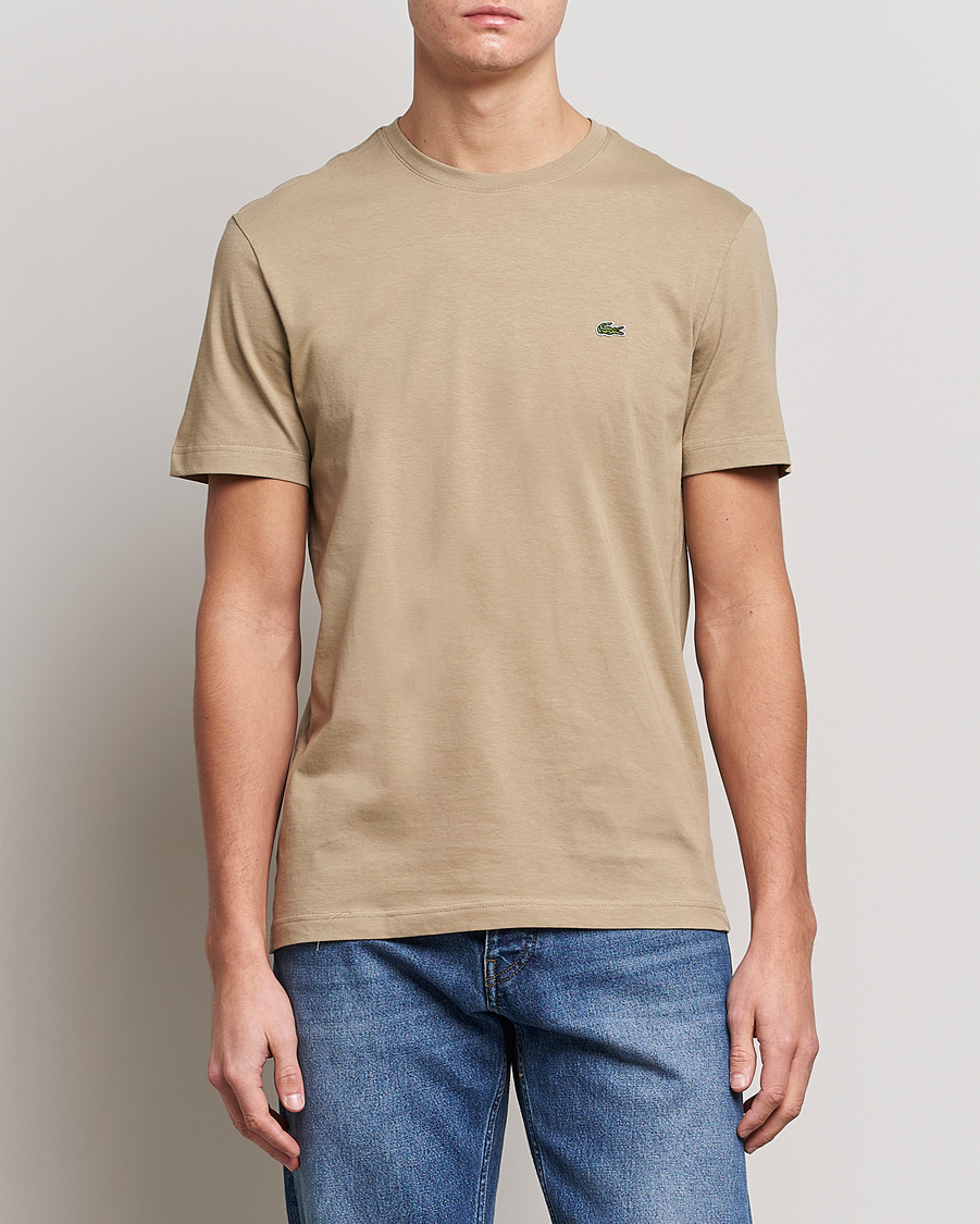 Herre | T-Shirts | Lacoste | Crew Neck Tee Lion