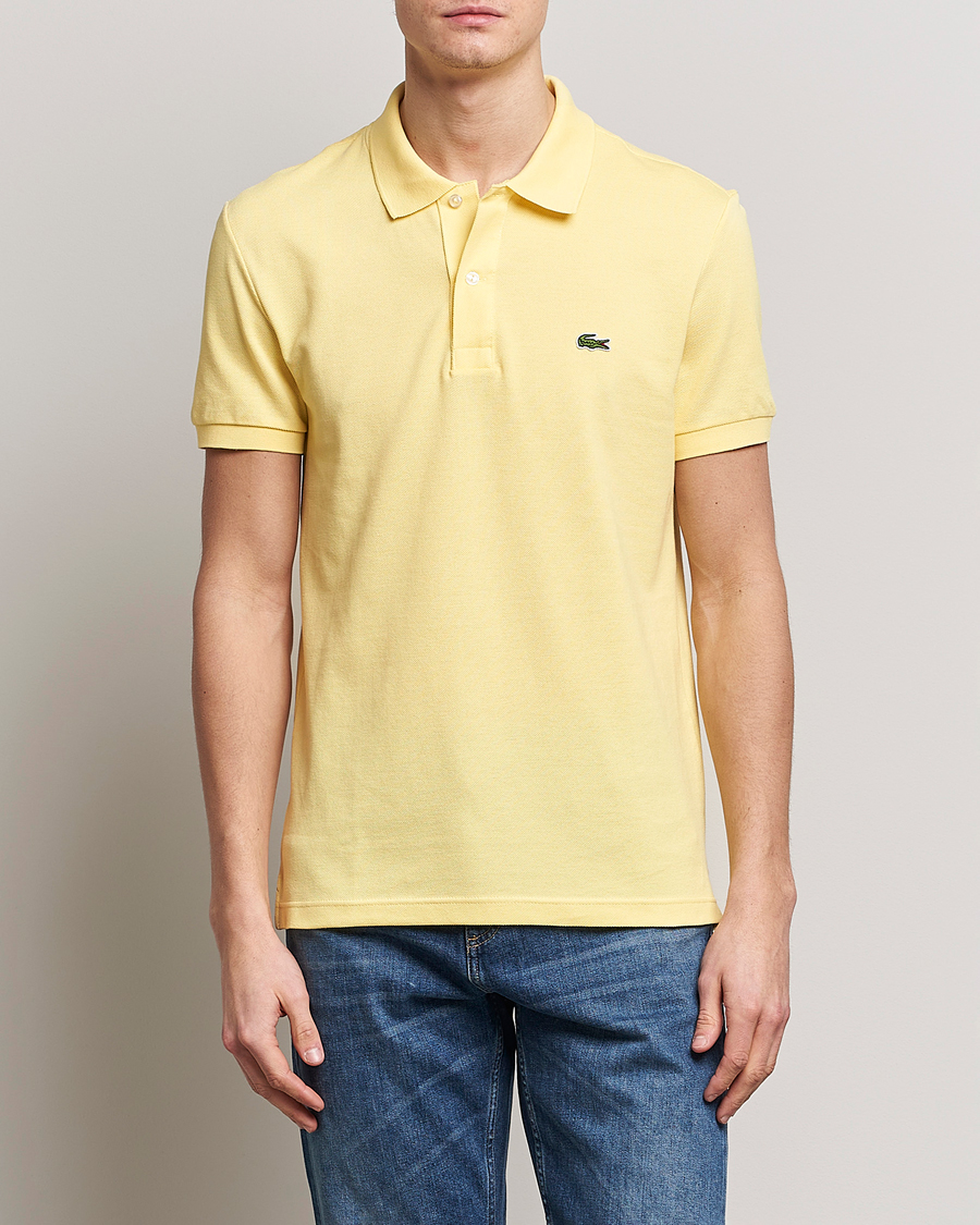 Herre | Kortærmede polotrøjer | Lacoste | Slim Fit Polo Piké Yellow