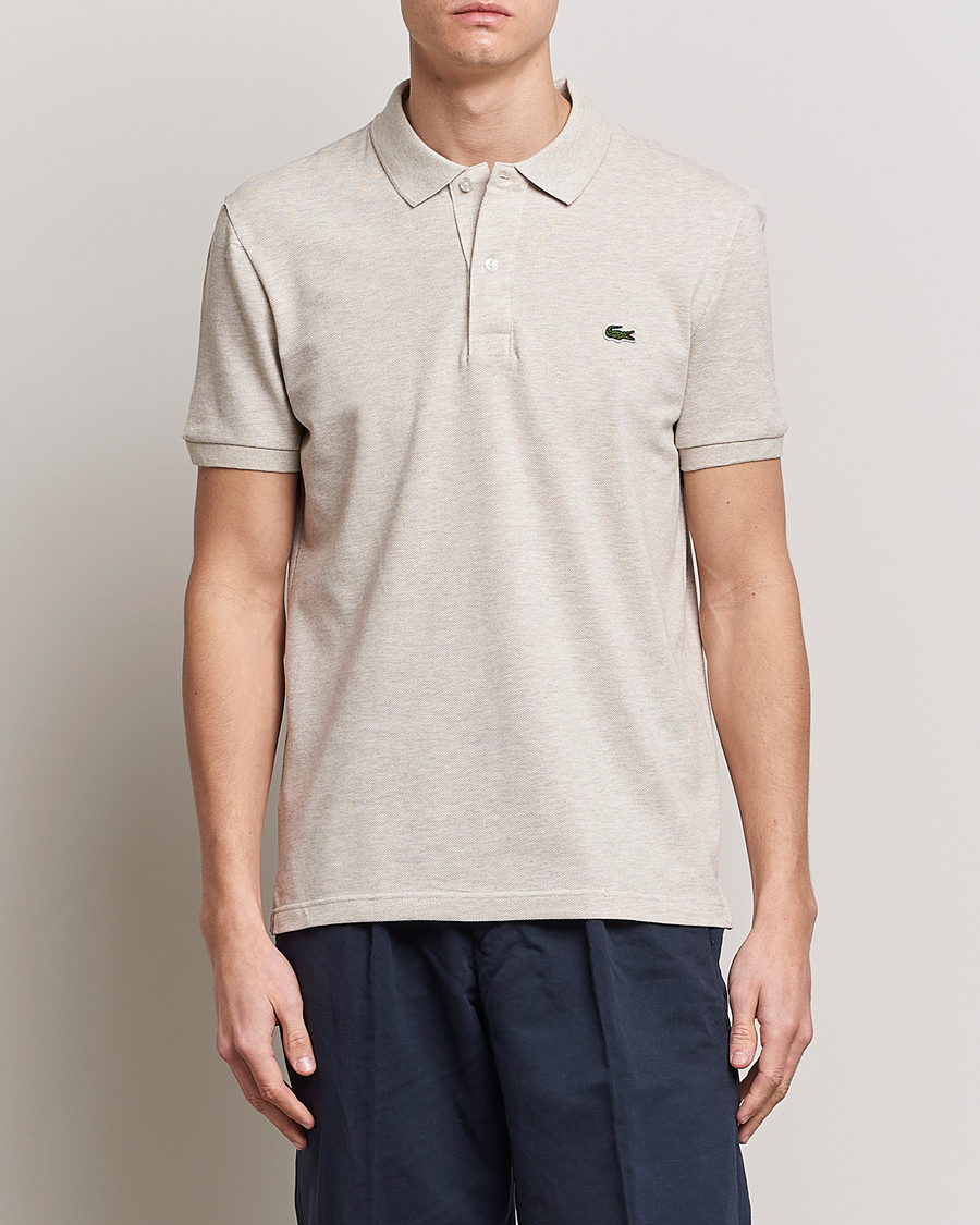 Herre | Kortærmede polotrøjer | Lacoste | Slim Fit Polo Piké Heather Wicker