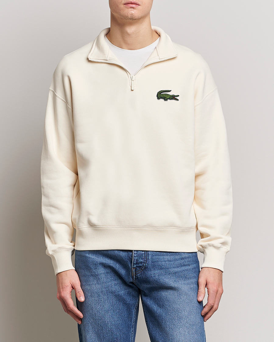 Herre |  | Lacoste | Organic Cotton Half Zip Sweater Lapland
