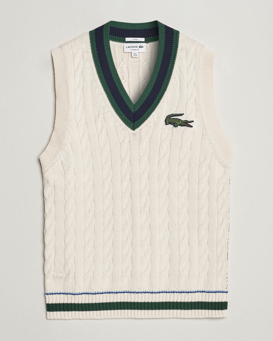 Herre | Trøjer | Lacoste | Contrast V-Neck Vest Lapland