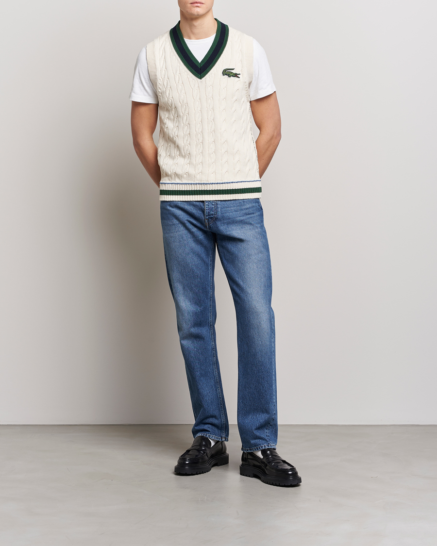 Herre | Trøjer | Lacoste | Contrast V-Neck Vest Lapland