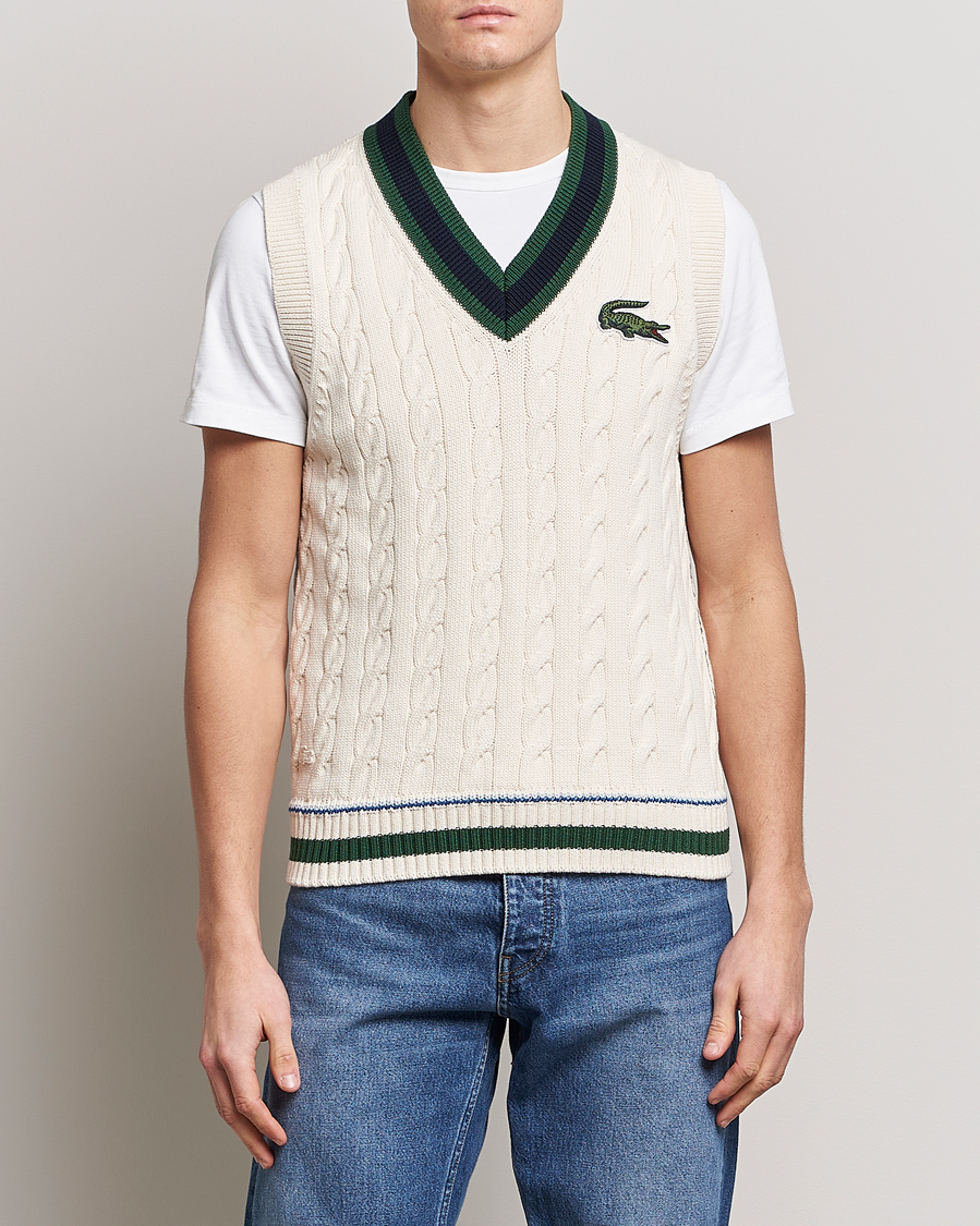 Herre | Trøjer | Lacoste | Contrast V-Neck Vest Lapland