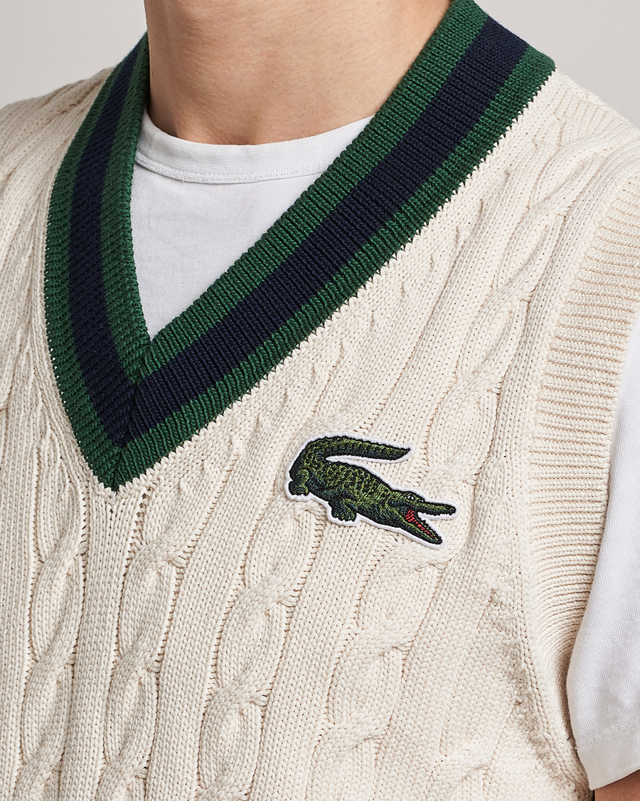 Herre | Trøjer | Lacoste | Contrast V-Neck Vest Lapland