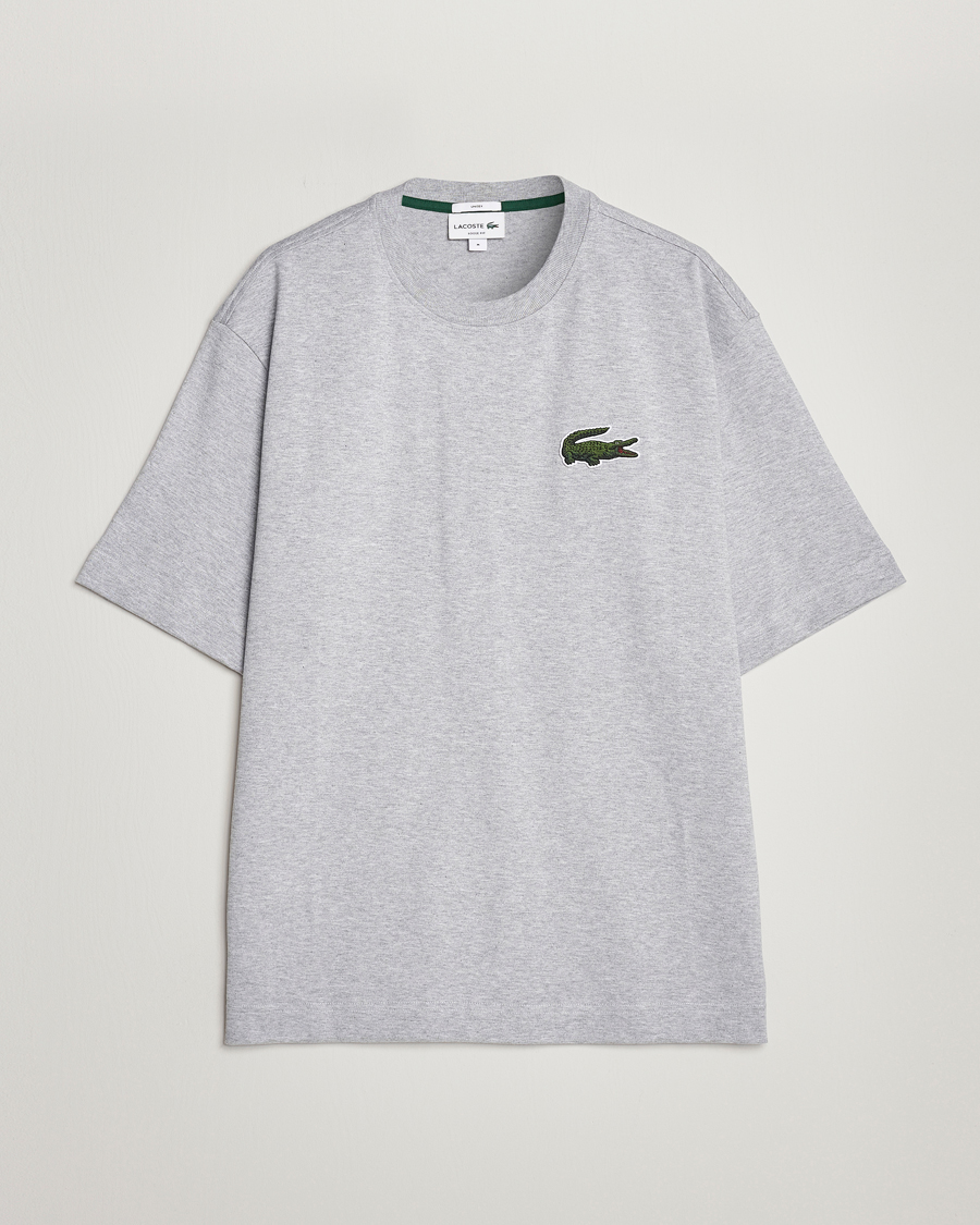 Herre | T-Shirts | Lacoste | Loose Fit T-Shirt Silver Chine