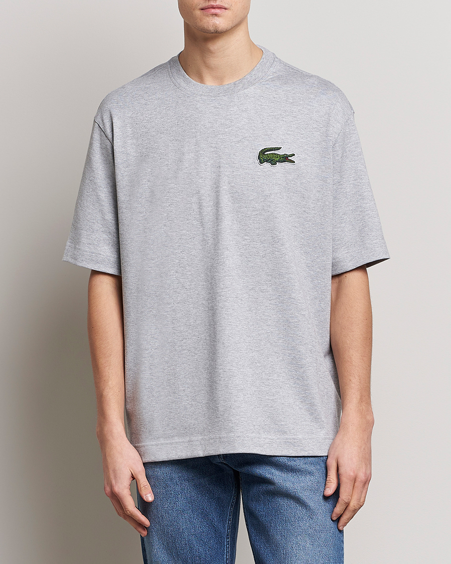 Herre |  | Lacoste | Loose Fit T-Shirt Silver Chine