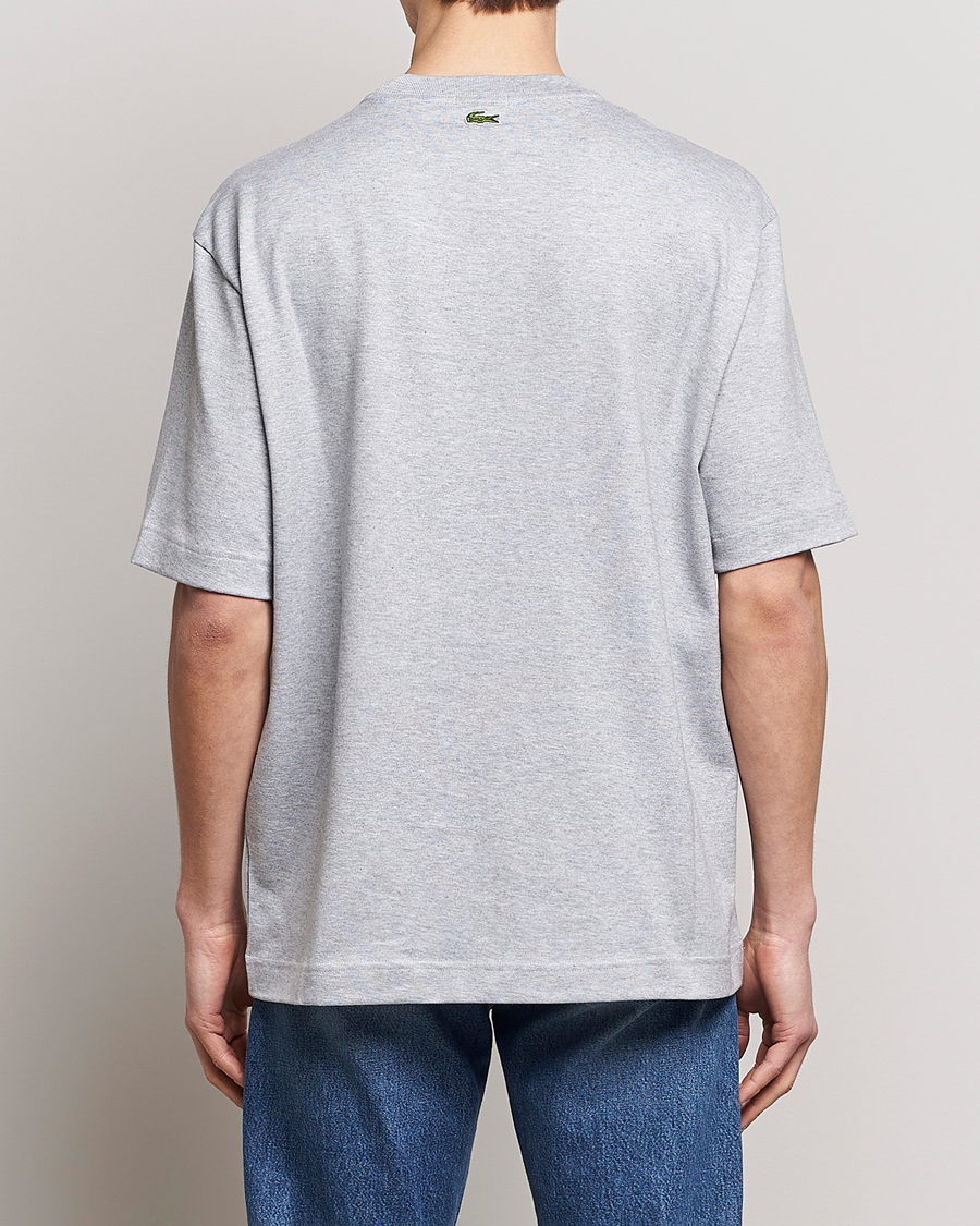 Herre | T-Shirts | Lacoste | Loose Fit T-Shirt Silver Chine