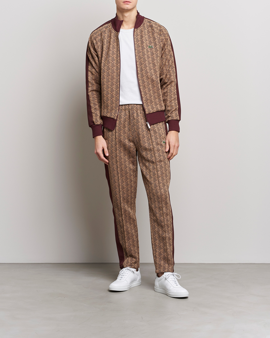 Herre | Bukser | Lacoste | Monogram Trackpant Viennese/Expresso