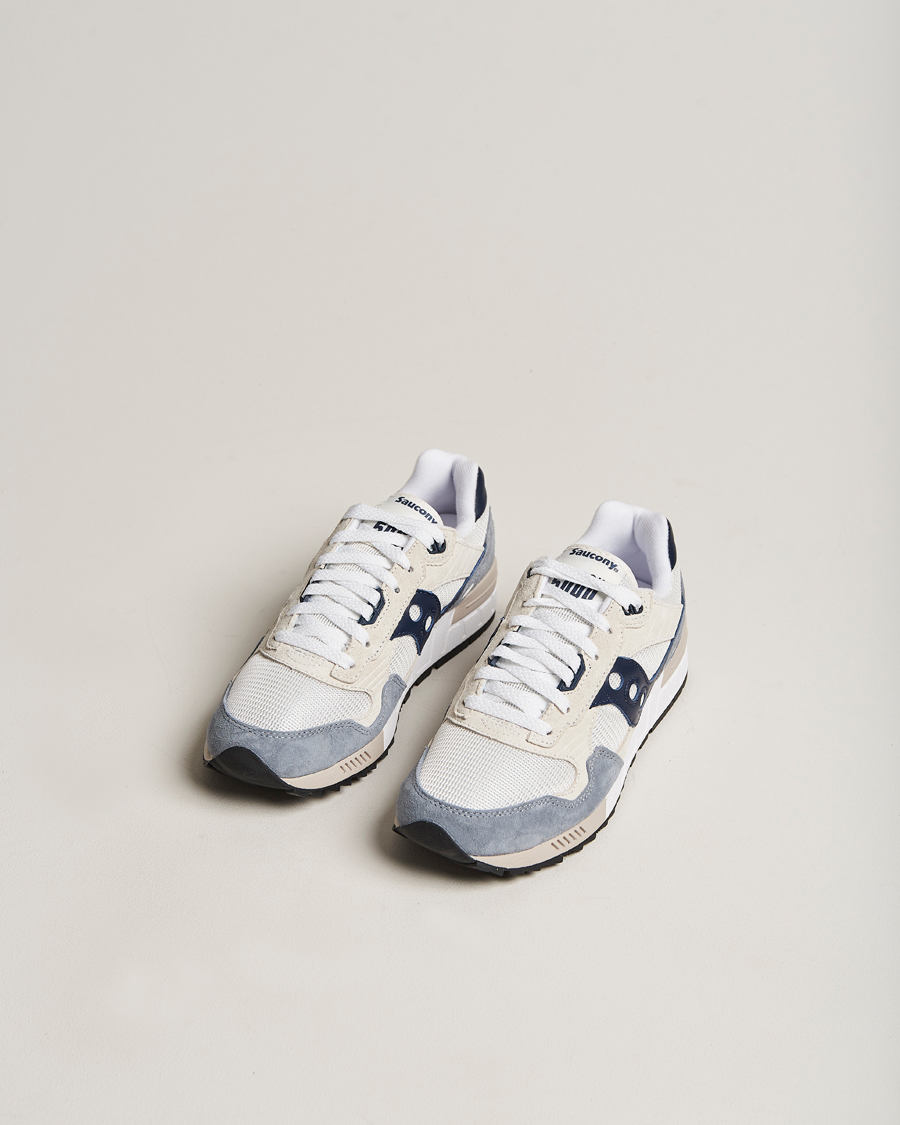 Herre | Saucony Shadow 5000 Sneaker Light Grey/Navy | Saucony | Shadow 5000 Sneaker Light Grey/Navy