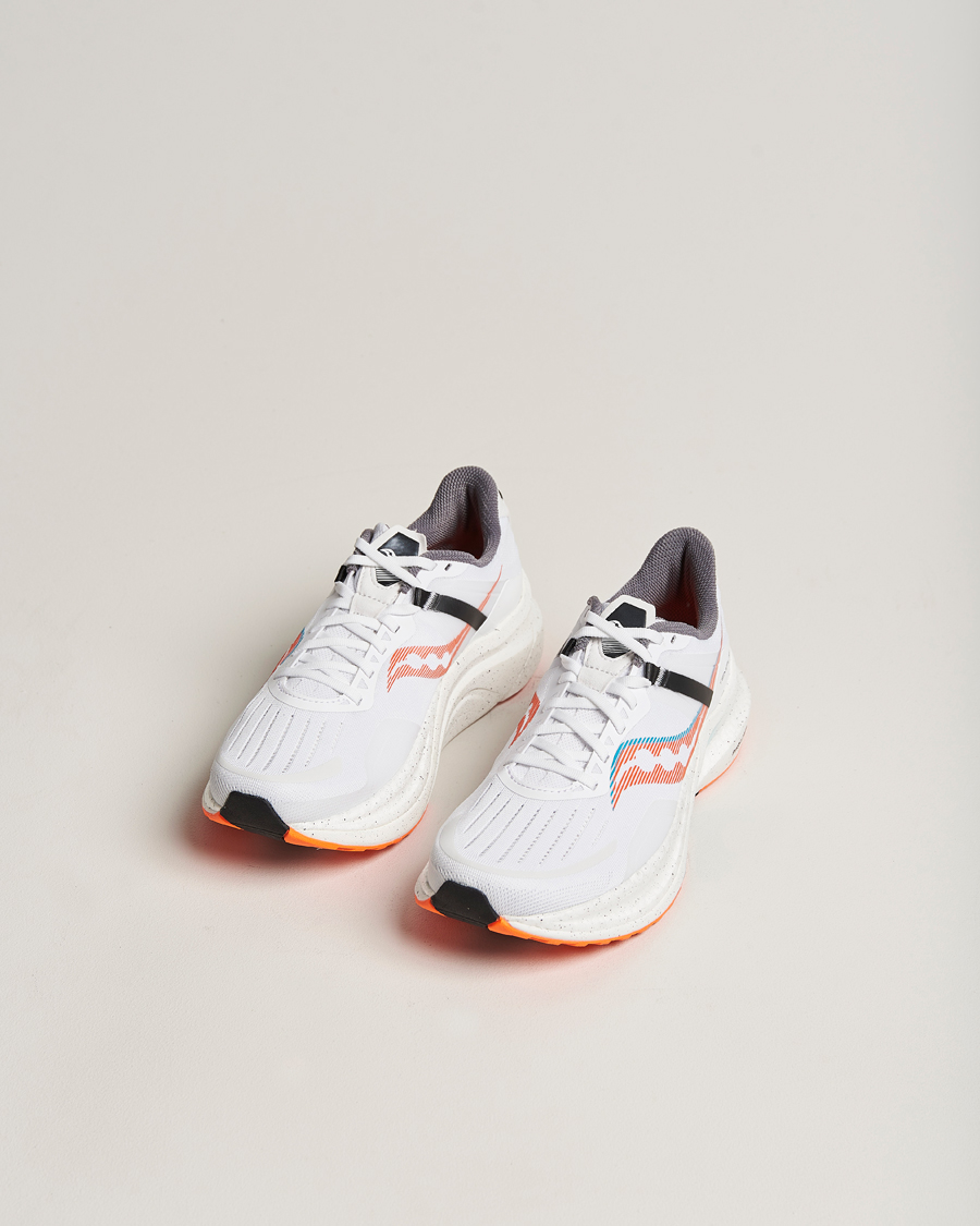 Herre | Sko | Saucony | Tempus Running Sneaker White/Vizi Orange