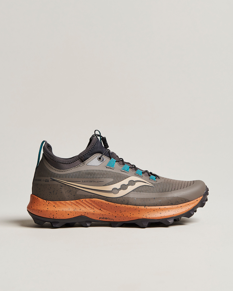 Herre | Saucony Peregrine 13 ST Trail Sneaker Umber/Basalt | Saucony | Peregrine 13 ST Trail Sneaker Umber/Basalt