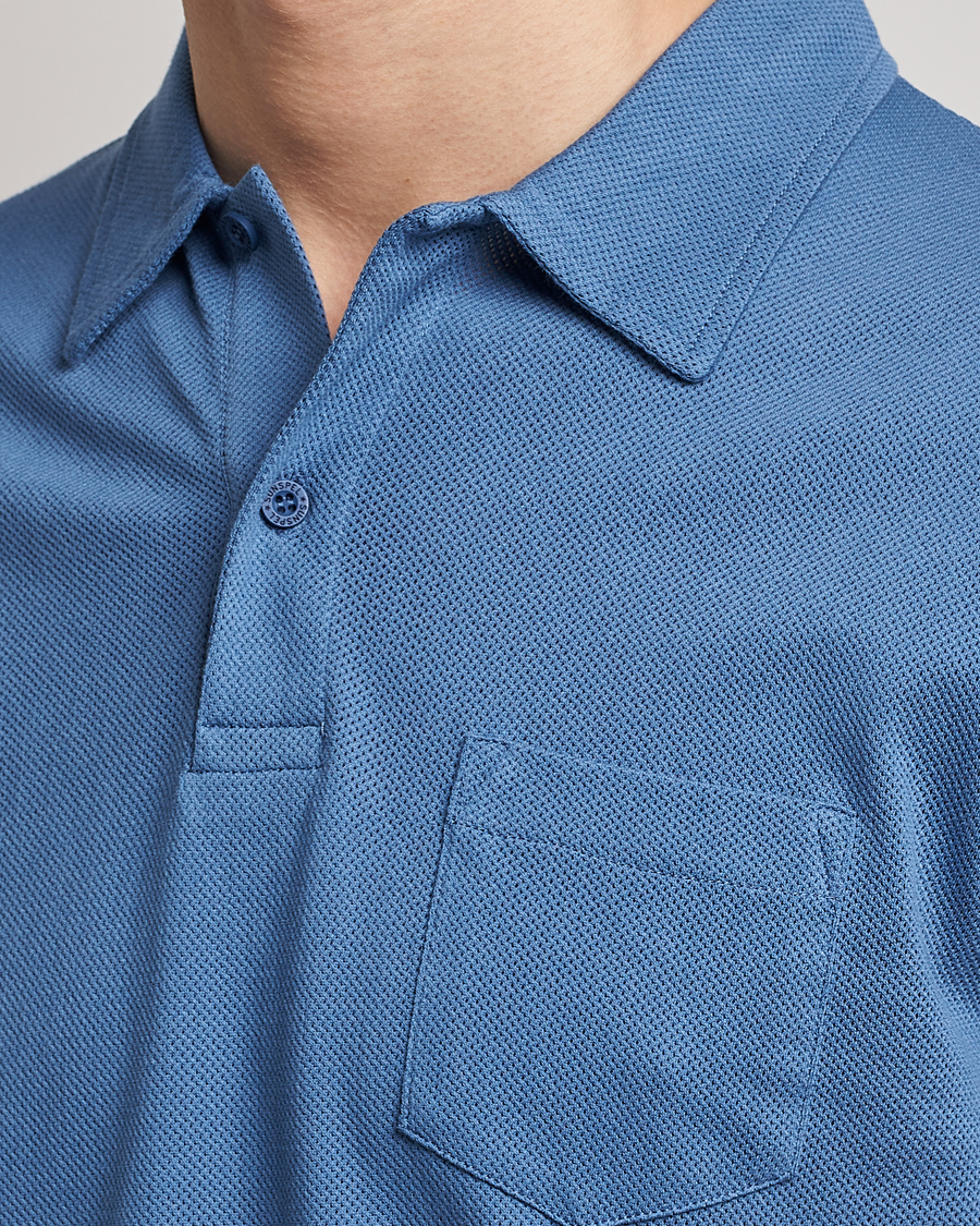 Herre | Polotrøjer | Sunspel | Riviera Polo Shirt Blue Stone