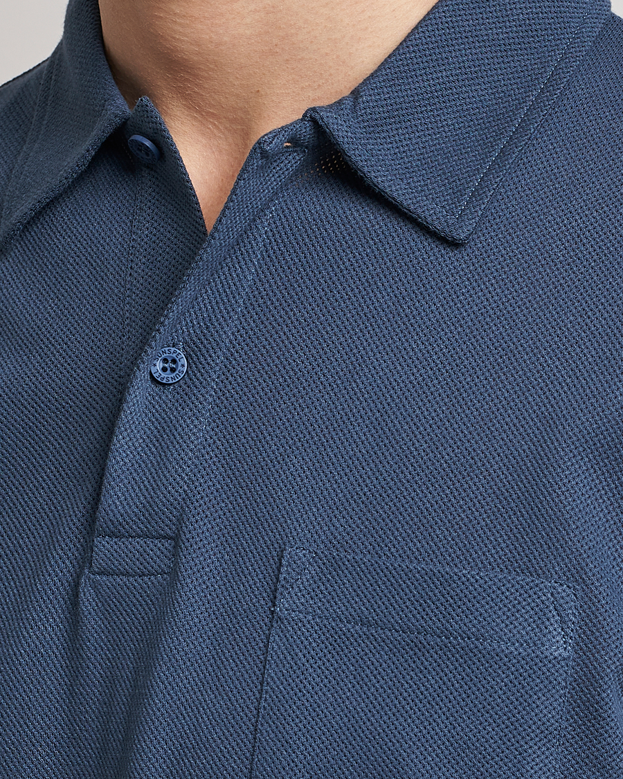 Herre | Polotrøjer | Sunspel | Riviera Polo Shirt Shale Blue