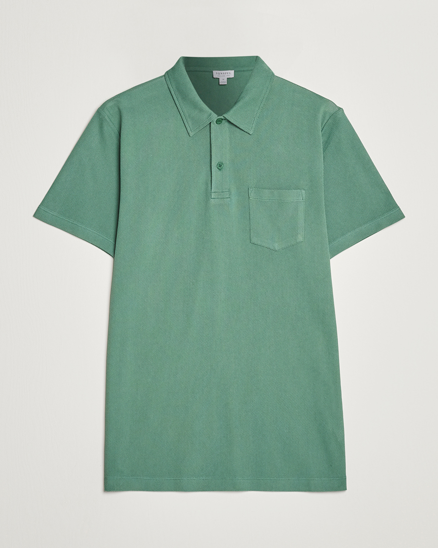 Herre | Polotrøjer | Sunspel | Riviera Polo Shirt Thyme