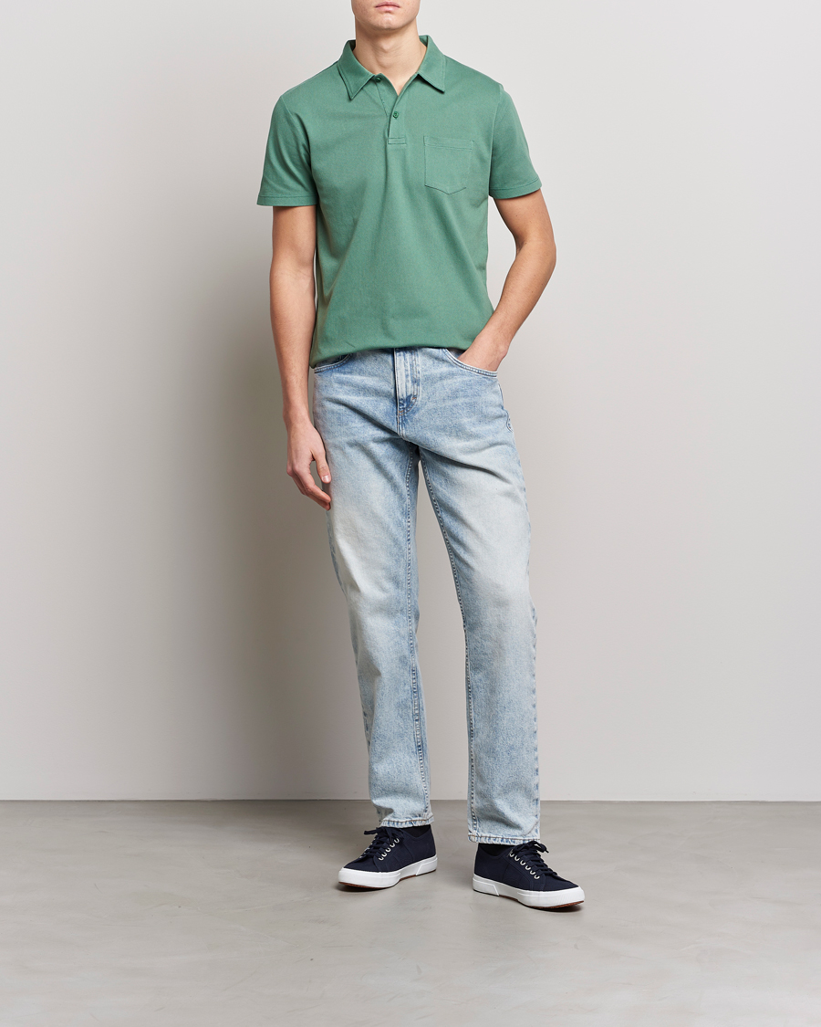 Herre | Polotrøjer | Sunspel | Riviera Polo Shirt Thyme