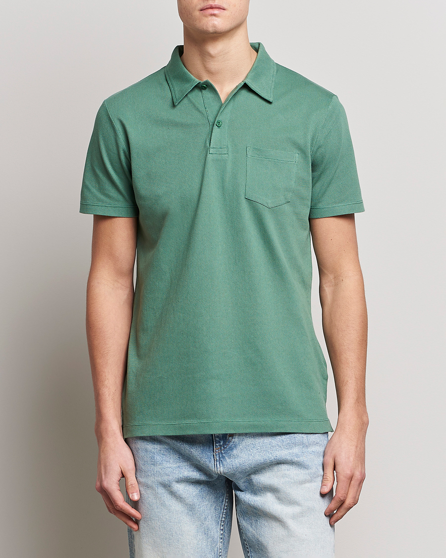 Herre | Polotrøjer | Sunspel | Riviera Polo Shirt Thyme